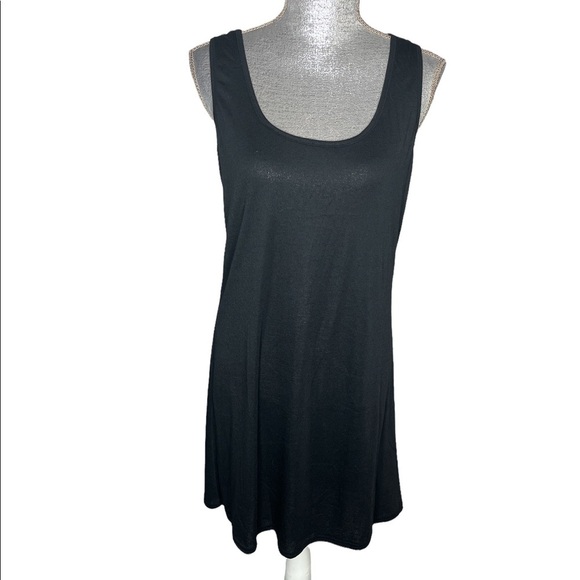 NWOT Salora Beach Tank Dress Black Size Large - Picture 1 of 3